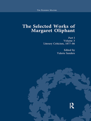 cover image of The Selected Works of Margaret Oliphant, Part I Volume 3